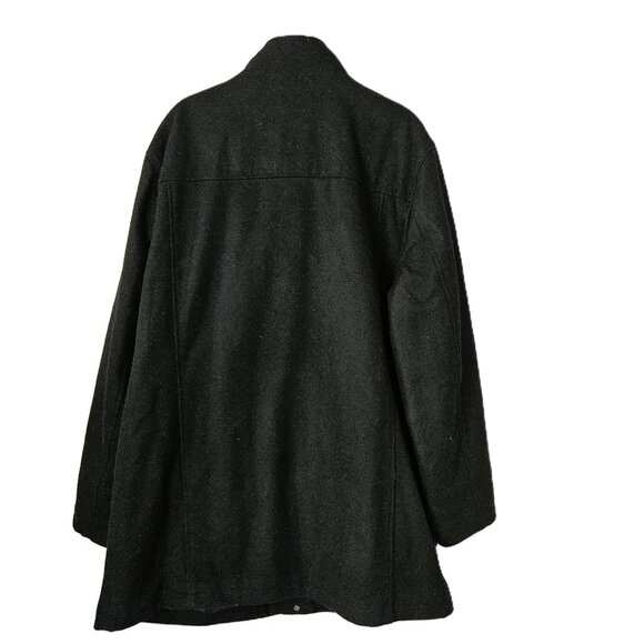 Vintage Structure Men's Wool Blend Heavly Lined Outdoor Pea Coat Size XXL/EEG - Picture 9 of 11